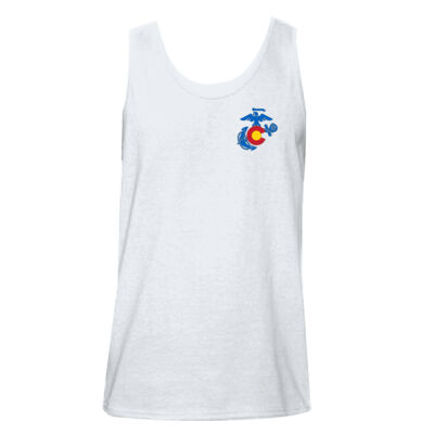 100% Cotton Men's Tank-RS Denver Cowboy w/Mountains-Light Colors Thumbnail