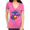 Tultex 214 - Ladies' Slim Fit Fine Jersey V-Neck Thumbnail