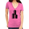 Tultex 214 - Ladies' Slim Fit Fine Jersey V-Neck Thumbnail