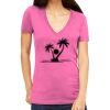 Tultex 214 - Ladies' Slim Fit Fine Jersey V-Neck Thumbnail