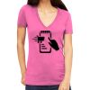 Tultex 214 - Ladies' Slim Fit Fine Jersey V-Neck Thumbnail