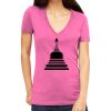 Tultex 214 - Ladies' Slim Fit Fine Jersey V-Neck Thumbnail