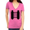 Tultex 214 - Ladies' Slim Fit Fine Jersey V-Neck Thumbnail