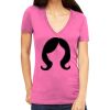 Tultex 214 - Ladies' Slim Fit Fine Jersey V-Neck Thumbnail