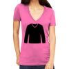 Tultex 214 - Ladies' Slim Fit Fine Jersey V-Neck Thumbnail