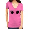 Tultex 214 - Ladies' Slim Fit Fine Jersey V-Neck Thumbnail