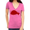 Tultex 214 - Ladies' Slim Fit Fine Jersey V-Neck Thumbnail