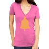 Tultex 214 - Ladies' Slim Fit Fine Jersey V-Neck Thumbnail