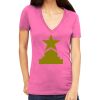Tultex 214 - Ladies' Slim Fit Fine Jersey V-Neck Thumbnail