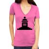 Tultex 214 - Ladies' Slim Fit Fine Jersey V-Neck Thumbnail