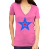 Tultex 214 - Ladies' Slim Fit Fine Jersey V-Neck Thumbnail