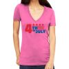 Tultex 214 - Ladies' Slim Fit Fine Jersey V-Neck Thumbnail