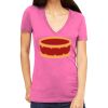 Tultex 214 - Ladies' Slim Fit Fine Jersey V-Neck Thumbnail
